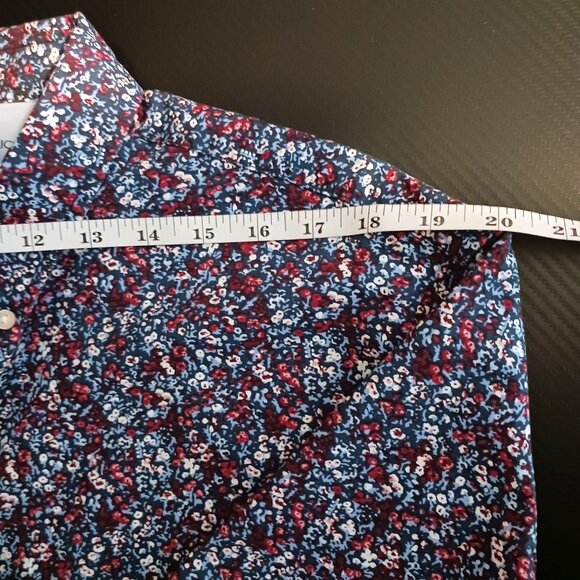 Banana Republic Men's Lux Poplin Cotton Button-up Shirt Untucked Slim Fit XL - Picture 11 of 12